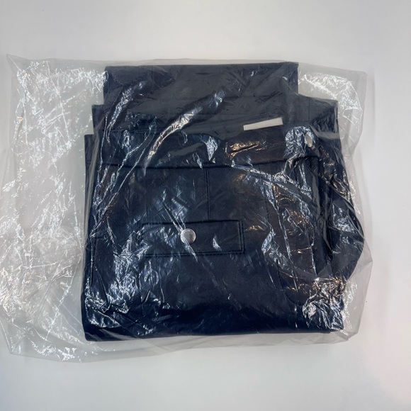 Coach Leather Pants Navy Blue - Picture 6 of 6